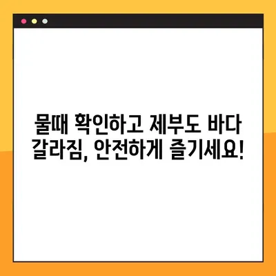 제부도 바다 갈라짐 시간표| 2023년 최신 정보 & 팁 | 물때, 예상 시간, 주의사항