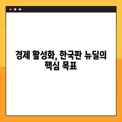 한국판 뉴딜 정책 심층 분석| 경제 활성화와 사회 변화의 미래 |  경제, 사회, 정책, 영향, 전망