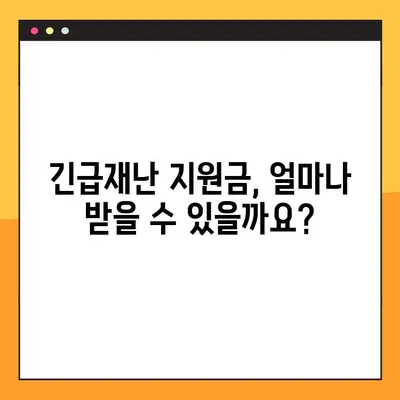 긴급재난 지원금 (위기 가구) 신청 가이드| 조건, 방법, 금액 상세 안내 | 위기 극복, 재난 지원, 지원 대상