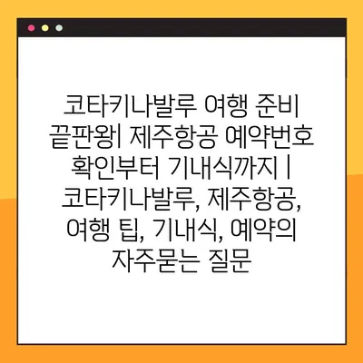 코타키나발루 여행 준비 끝판왕| 제주항공 예약번호 확인부터 기내식까지 | 코타키나발루, 제주항공, 여행 팁, 기내식, 예약