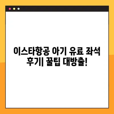 이스타항공 아기 유료 좌석 후기| 예약 내역 조회 안 될 때 해결 방법 | 이스타항공, 아기 좌석, 예약 조회, 문제 해결